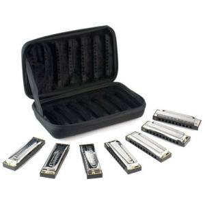 Set Armonica Blues Band Hohner 7 Tonos Estuche Semirigido