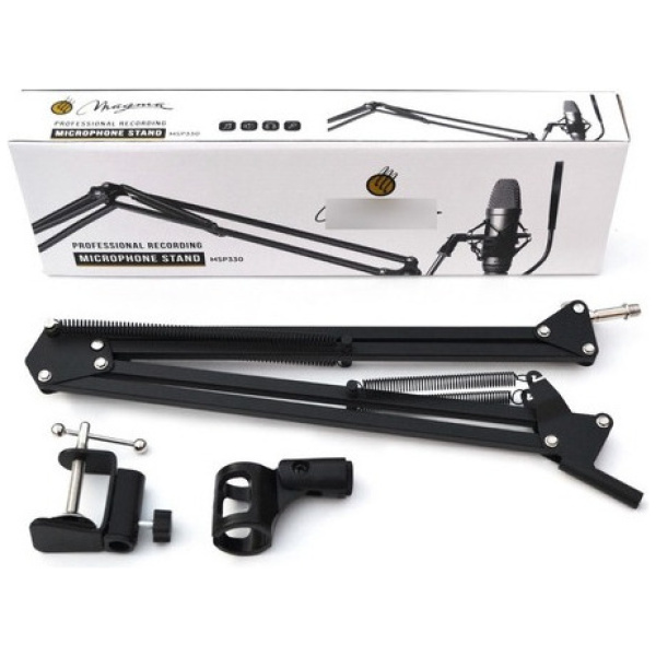 Soporte De Mesa P/ Microfono Magma Msp-330 Brazo Extensible