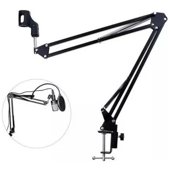 Soporte De Mesa P/ Microfono Magma Msp-330 Brazo Extensible