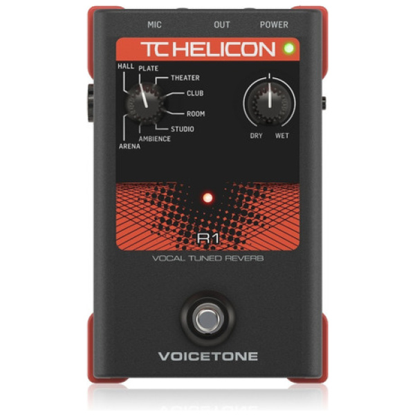 Tc Helicon Voicetone R1 Pedal De Reverb Para Voz