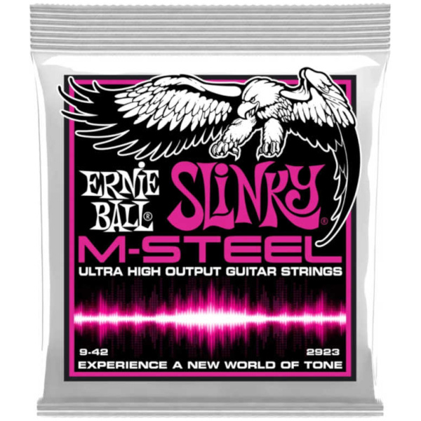 Encordado Ernie Ball Guitarra Eléctrica Cuerdas M-Steel 9-42 P02923