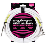 Cable Ernie Ball Instrumento Plug Clásico Blanco 6m P06047