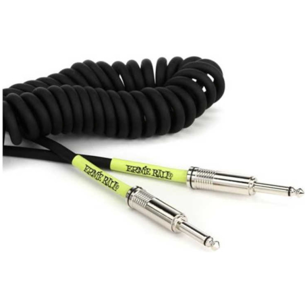 Cable Ernie Ball Instrumento Espiralado Plug 9m P06044