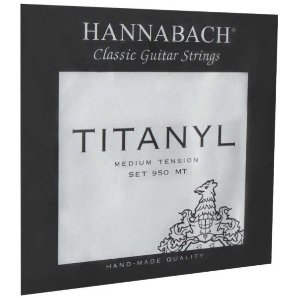Encordado Hannabach Guitarra Clásica Tensión Media Cuerdas Titanyl 950MT