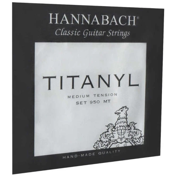 Encordado Hannabach Guitarra Clásica Tensión Media Cuerdas Titanyl 950MT