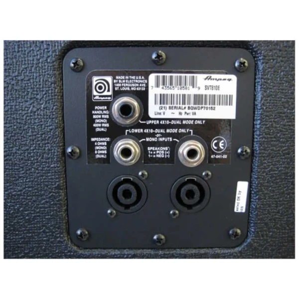 Amplificador Bajo Ampeg 800w SVT-810E