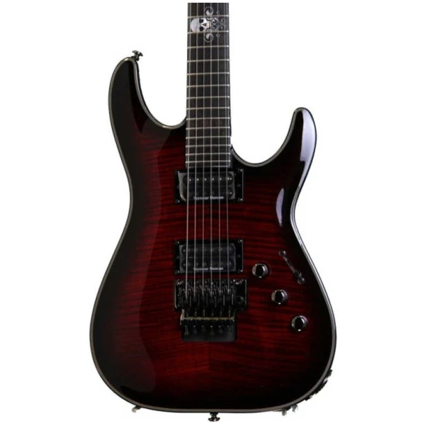 Guitarra Eléctrica Schecter Blackjack SLS C1 A Dots Roja