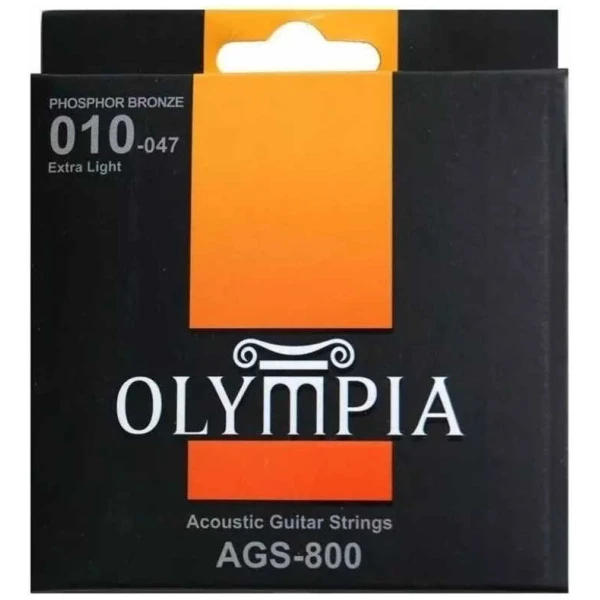 Encordado Olympia Guitarra Acústica Ags800 Cuerdas 10-47