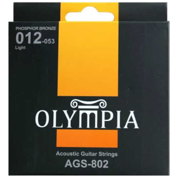 Encordado Olympia Guitarra Acústica Cuerdas AGS802 12-53