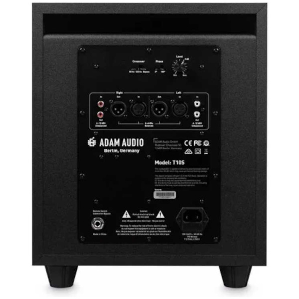 Subwoofer Activo Adam T10s 10 Pulgadas 130 Watts Color Negro