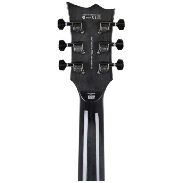 Guitarra Eléctrica ESP LTD Negra LEC100QMSTBLK