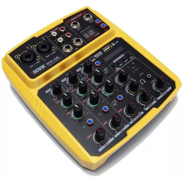 Consola Mixer Novik Nvk-i06bt 6 Can Usb+bt
