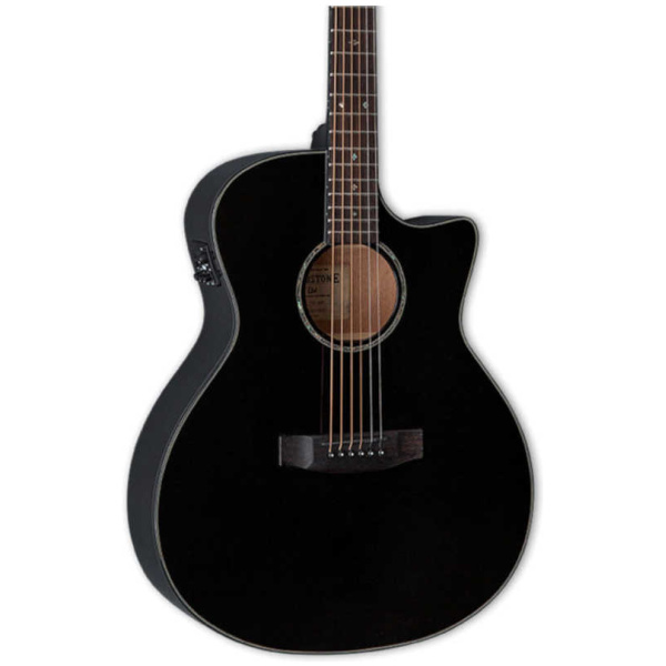Guitarra Acústica Esp Ltd A-300E Negra TSA300E