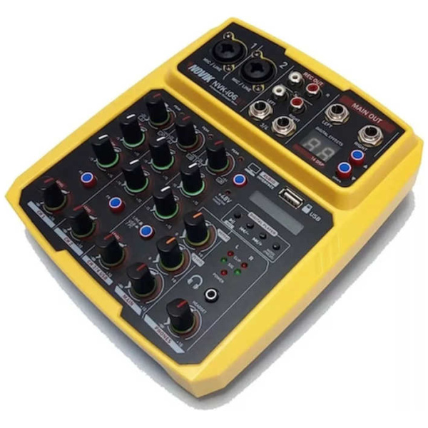 Consola Mixer Novik Nvk-i06bt 6 Can Usb+bt