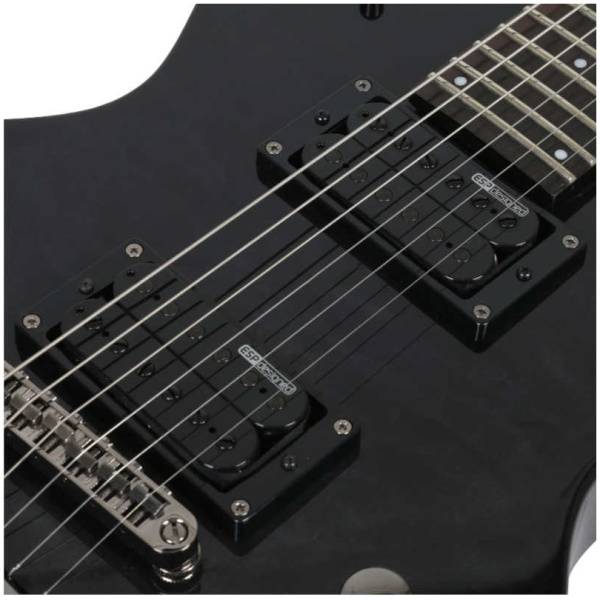 Guitarra Eléctrica ESP LTD Negra LEC100QMSTBLK