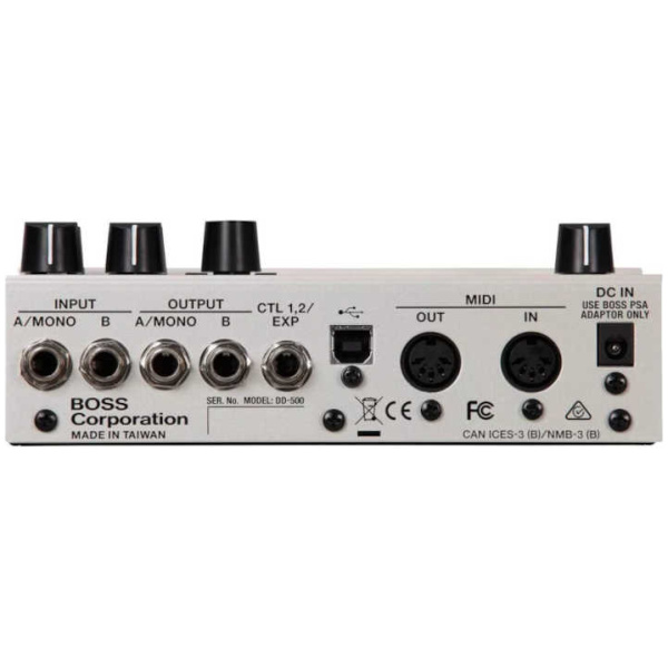Pedal de efecto Boss Digital Delay DD-500 blanco