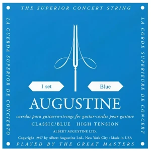 Encordado Augustine Para Guitarra Clásica Blue High Tensión