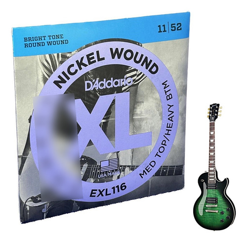 Encordado P/ Guitarra Daddario Xl Nickel Wound Exl116 .011