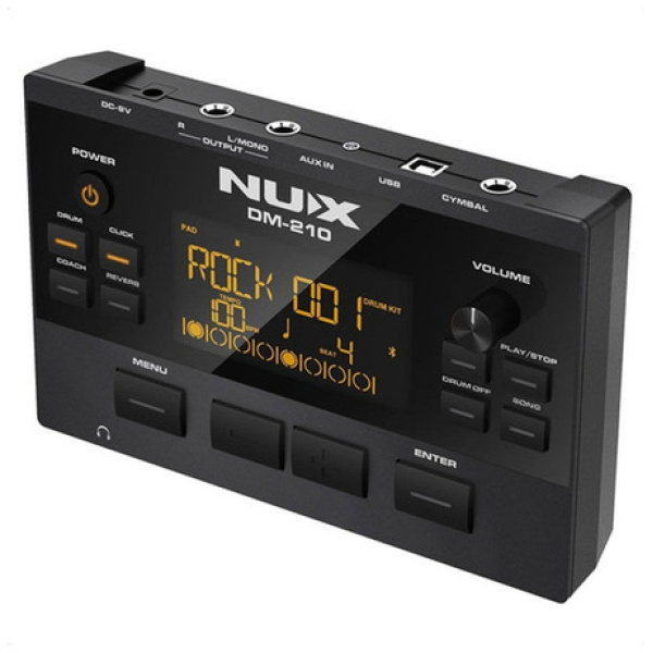 Batería Electrónica 5 Cpos Nux Dm210 Parches Mesh Bt