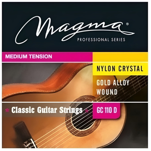 Encordado Magma Para Guitarra Clásica Gc110d Nylon Cristal