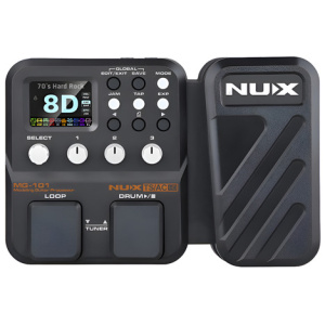 Pedalera Multiefectos Nux Mg101 C/pedal De Expresión Negro