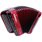 Acordeón Botones Hohner Nova II 80 Bajos Rojo