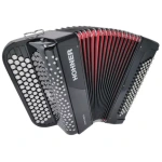 Acordeón Botones Hohner Nova II 80 Bajos Negro