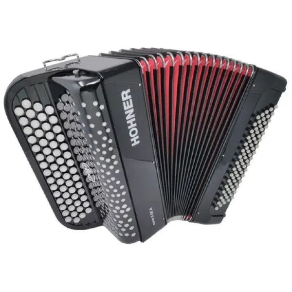 Acordeón Botones Hohner Nova II 80 Bajos Negro