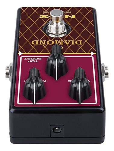 Pedal Nux Nro-6 Diamond 63 Overdrive Reissue Series Negro