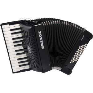 Acordeón A Piano Hohner Bravo Ii 48 Bajos Negro