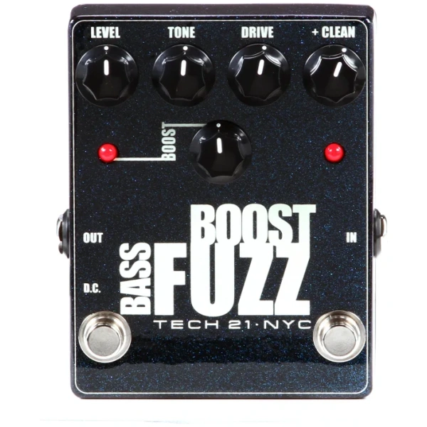 Pedal Efecto Tech 21 Bass Fuzz Boost Metallic