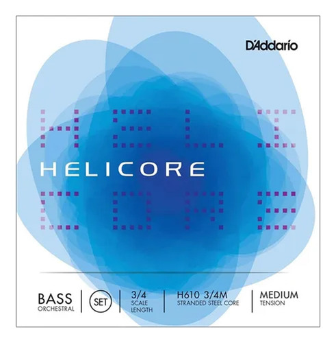 Encordado Contrabajo Helicore Orchestral Daddario H610 3/4m