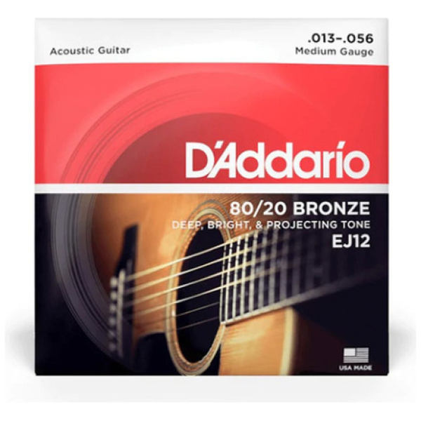 Encordado Daddario Ej12 P/guitarra Acústica 13-56