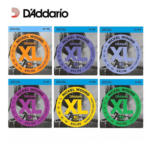 Encordado Daddario Exl120 Para Guitarra Eléctrica .009