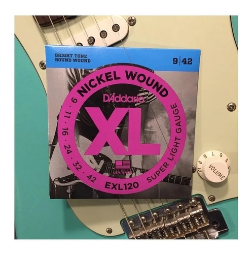 Encordado Daddario Exl120 Para Guitarra Eléctrica .009