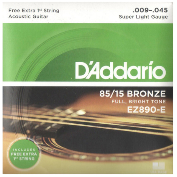 Encordado Daddario Ez890-e P/guitarra Acústica 09-45
