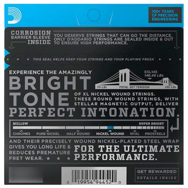 Encordado Guitarra Eléctrica 012-54 Daddario Exl145