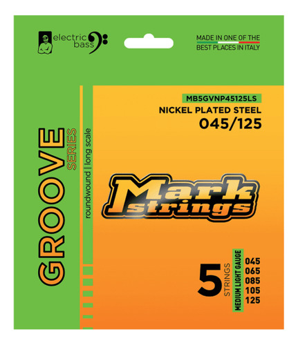 Encordado P/ Bajo 5 Cuerdas Markbass Groove Series 45-125