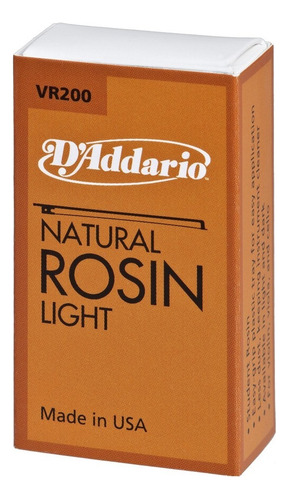 Resina Natural Daddario Vr200 C/ Grip