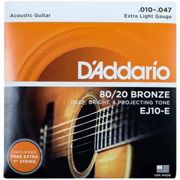 Encordado Daddario Ej10-e P/guitarra Acústica 10-47