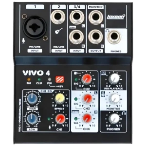 Consola Mixer 4 Can Lexsen Vivo4 Usb Phantom