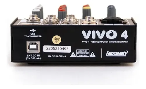 Consola Mixer 4 Can Lexsen Vivo4 Usb Phantom
