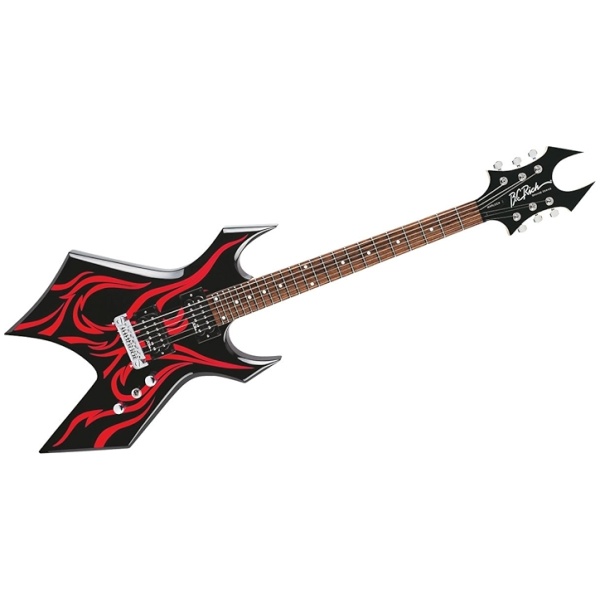 Guitarra Eléctrica BC Rich Tribal Fire Rojo