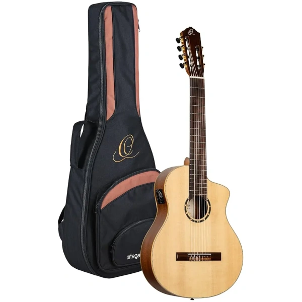 Guitarra Electro Clásica Nylon Ortega 7 Cuerdas RCE1337