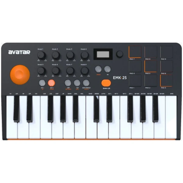 Controlador Avatar EMK-25 Easy MIDI USB Keyboard