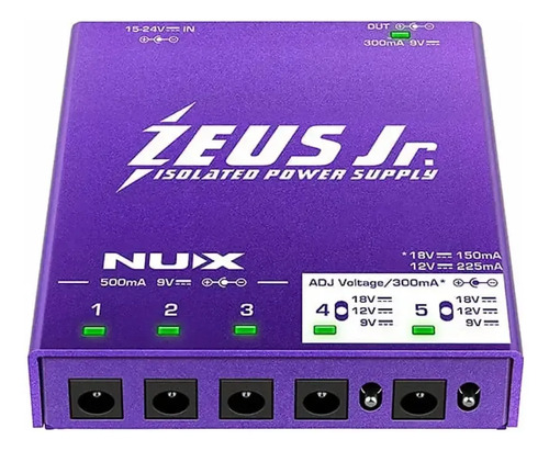 Fuente De Alimentación Para Pedales Zeus Jr Nip-z6 Nux