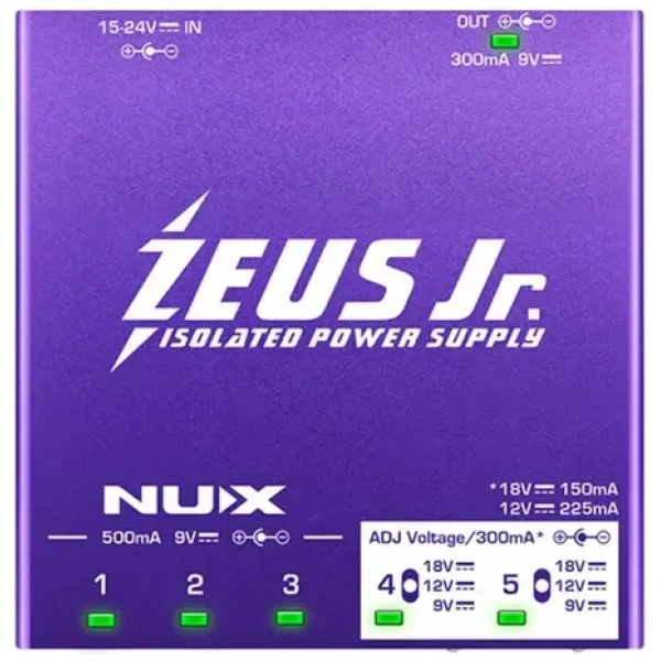 Fuente De Alimentación Para Pedales Zeus Jr Nip-z6 Nux