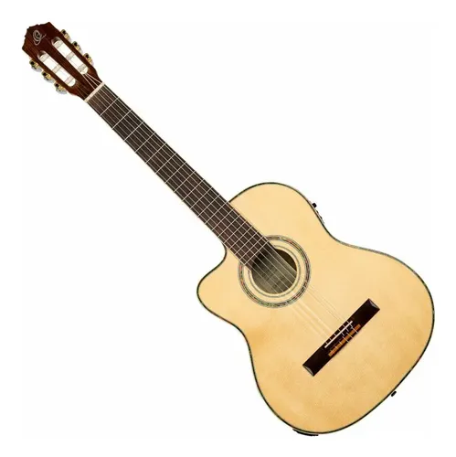 Guitarra Electro Clásica Nylon Ortega Rce141nt-l Zurda