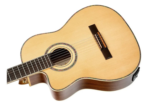 Guitarra Electro Clásica Nylon Ortega Rce141nt-l Zurda