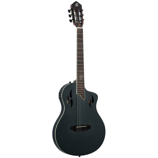 Guitarra Electro Clásica Ortega Nylon Rtpstd-sbk